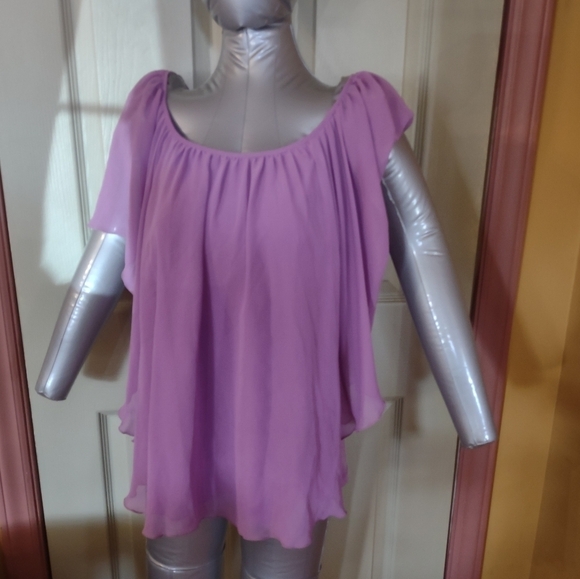 Est 1946 Woman size small layered blouse shirt top - Picture 1 of 5